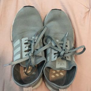 Grey/pink Adidas NMD